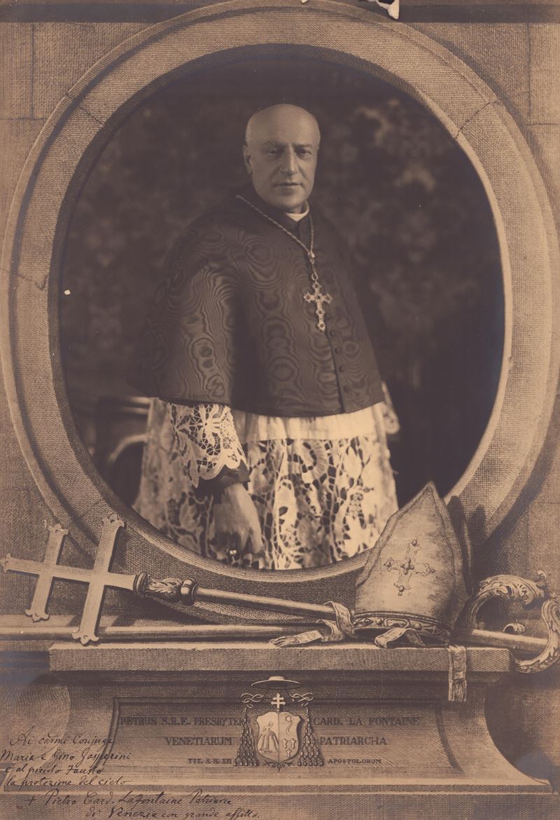 Foto con Dedica e Autografo del Cardinale Lafontaine