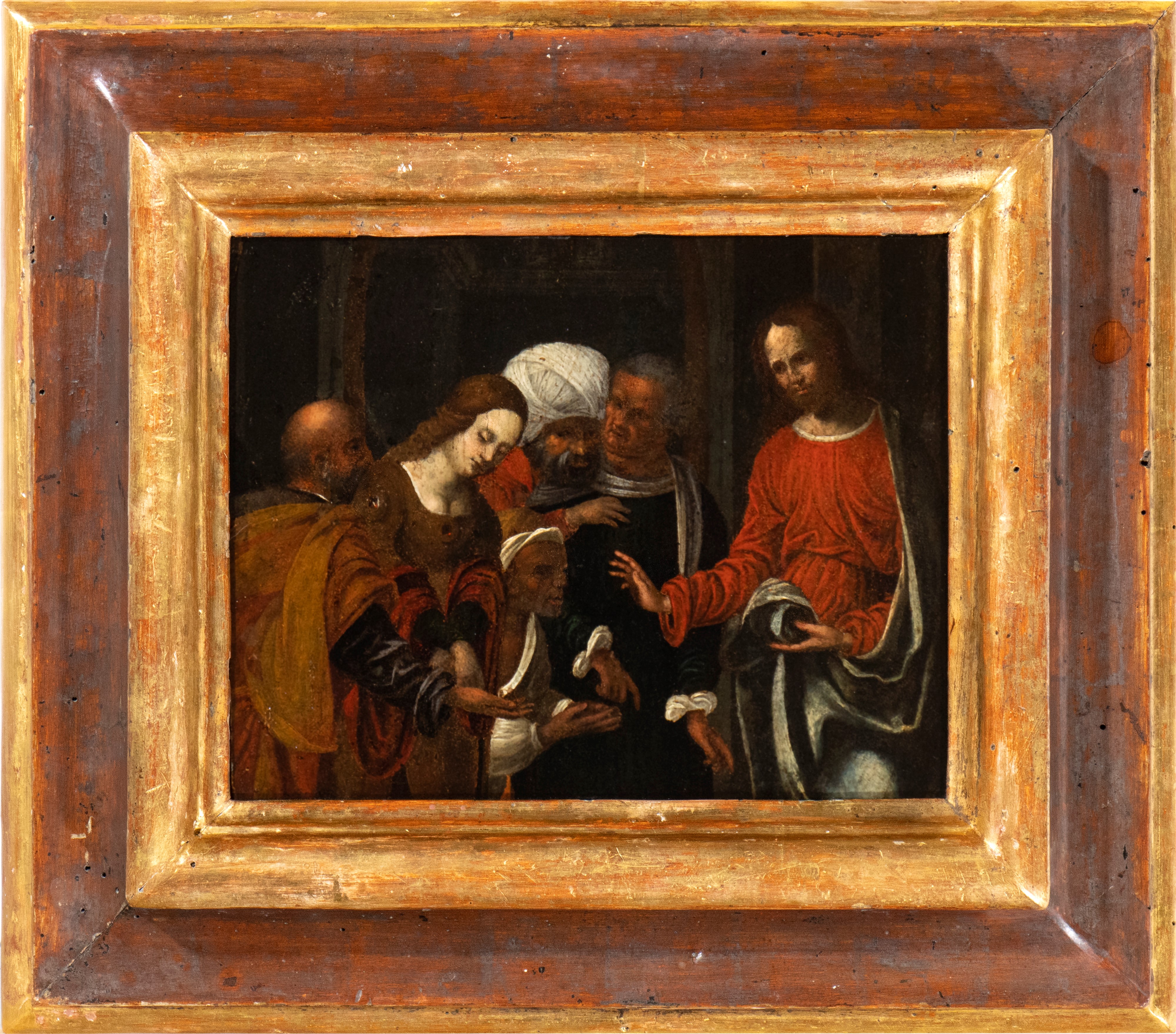 Ludovico Mazzolino - Cristo e L'adultera