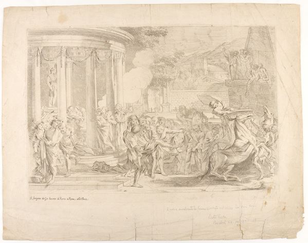 Pietro Testa - Sinorice transported from the temple of Artemis