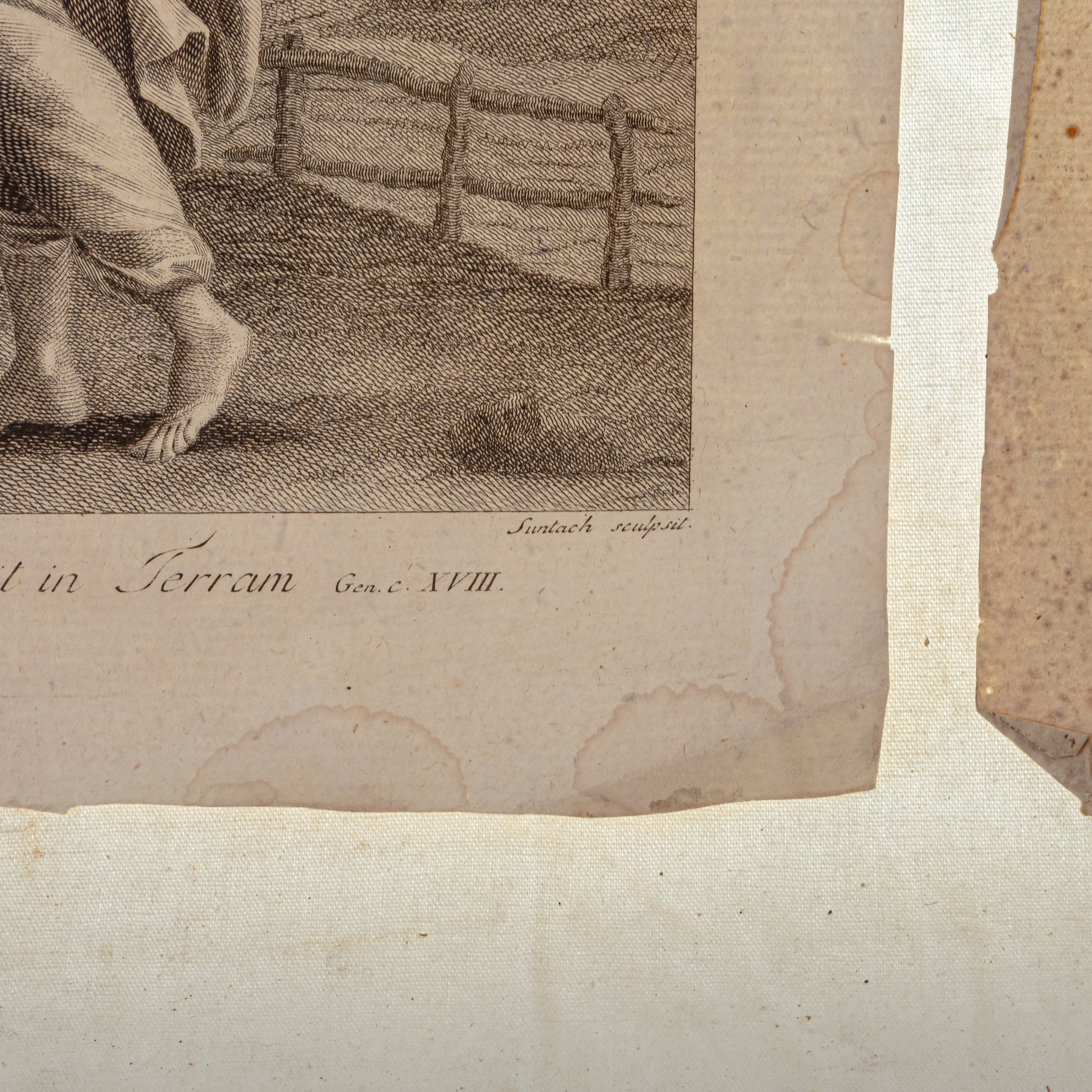 Lotto di quattro incisioni all'acquaforte