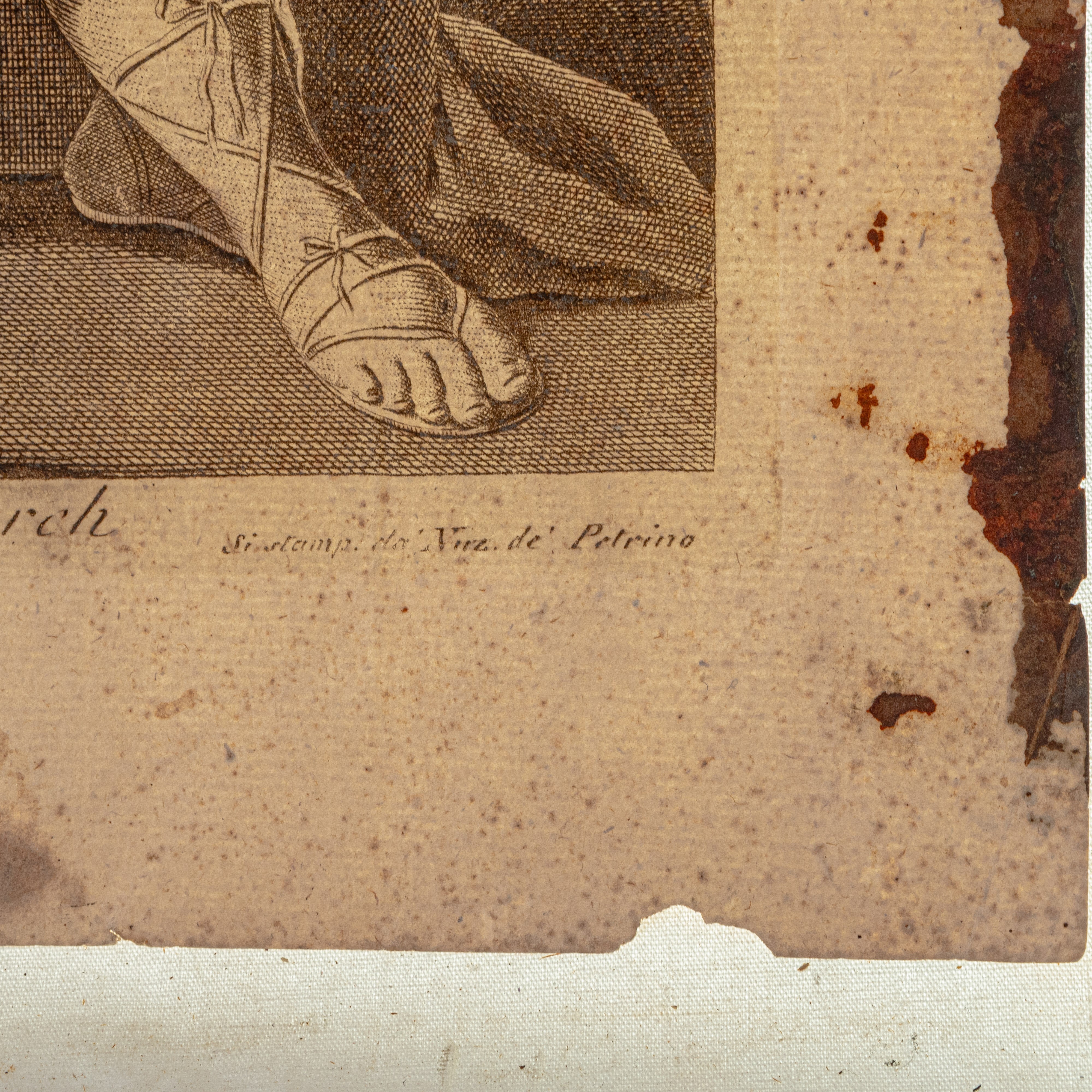 Lotto di quattro incisioni all'acquaforte