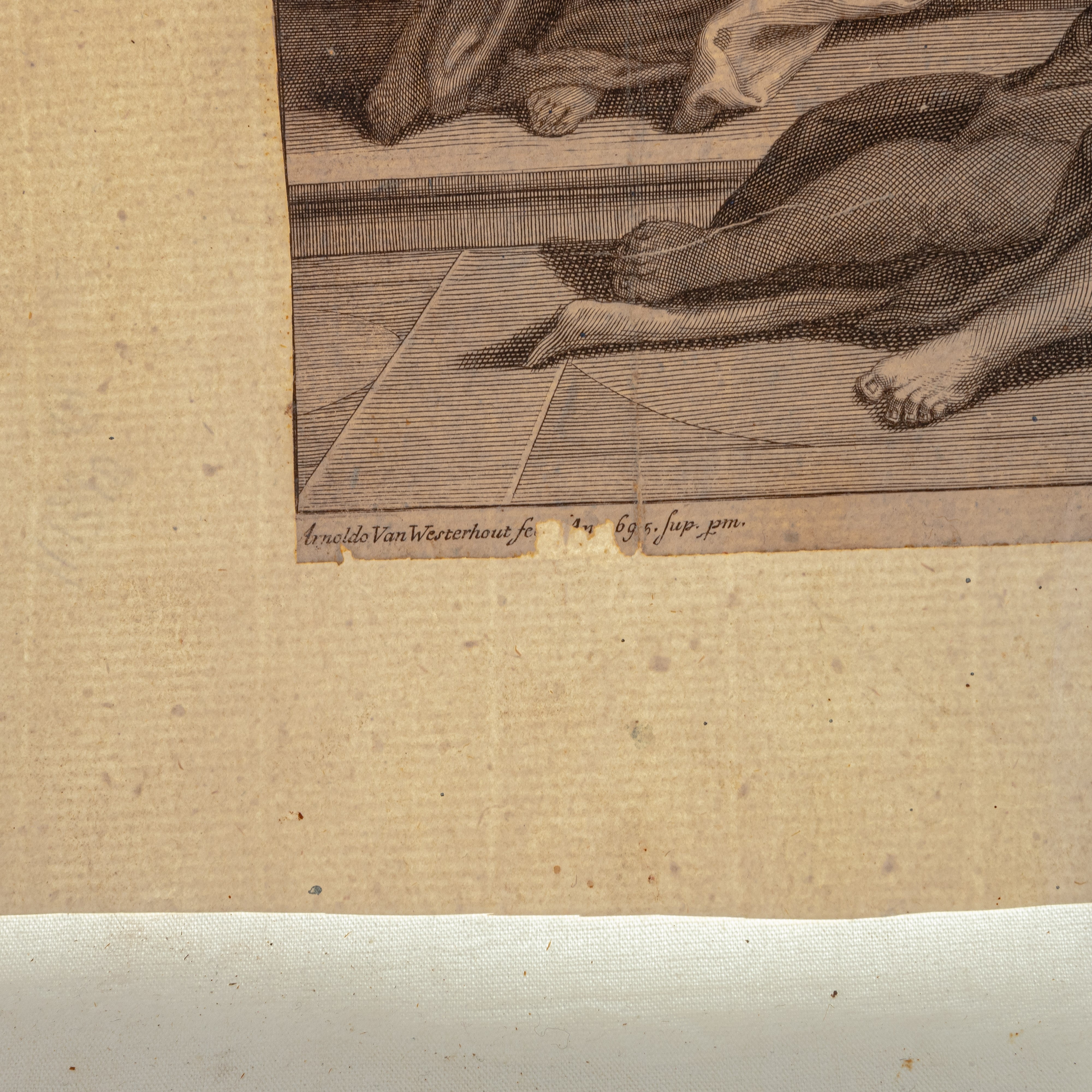 Lotto di quattro incisioni all'acquaforte