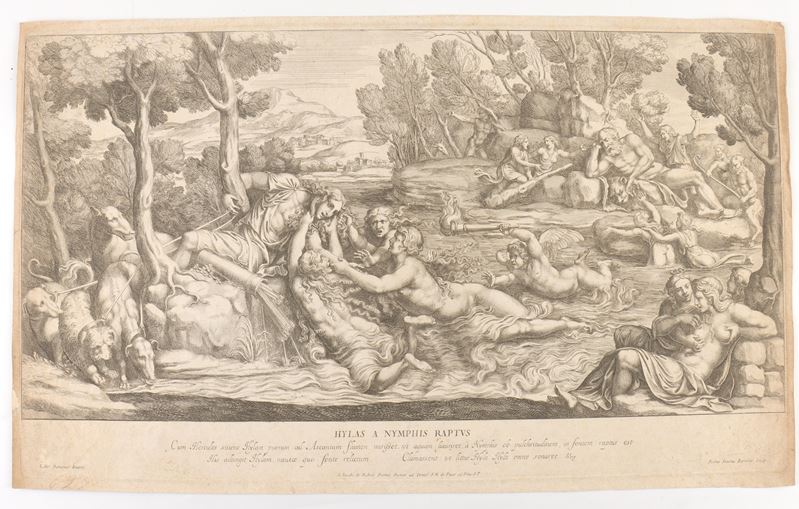 Pietro Santi Bartoli - Hylas a Nymphis Raptus