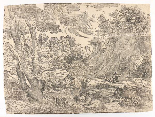 Nicol&#242; Boldrini - Saint Jerome in the desert