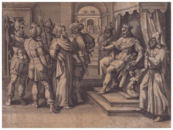 Jacques de Bie - Christ before Herod