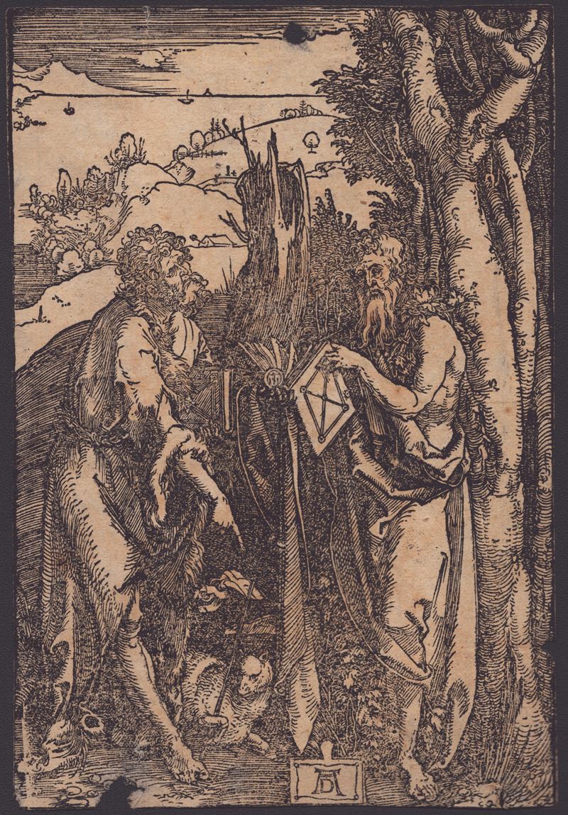 Albrecht Dürer - San Giovanni Battista con Sant'onofrio