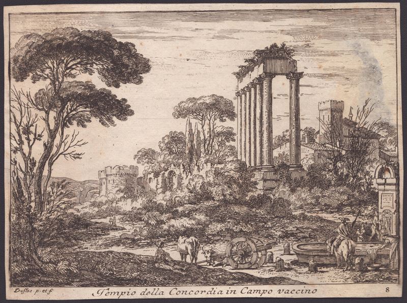 Philothée François Duflos - Tempio della Concordia in Campo Vaccino