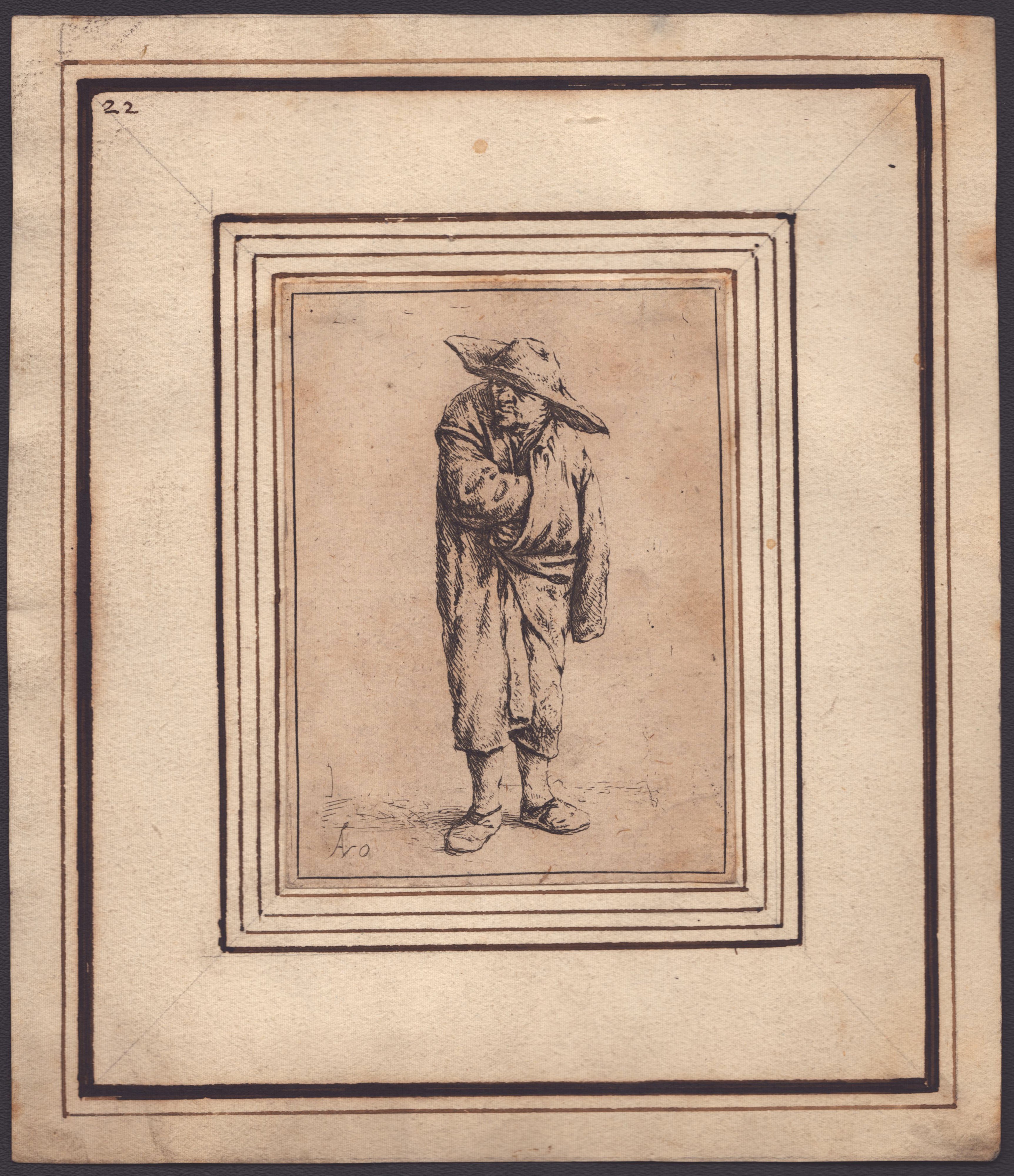 Adriaen Van Ostade - Uomo con Cappello e la Mano nel Mantello