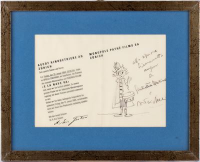 Fellini, Federico - Masina, Giulietta (rimini, 20 Gennaio 1920 – Roma, 31 Ottobre 1993)