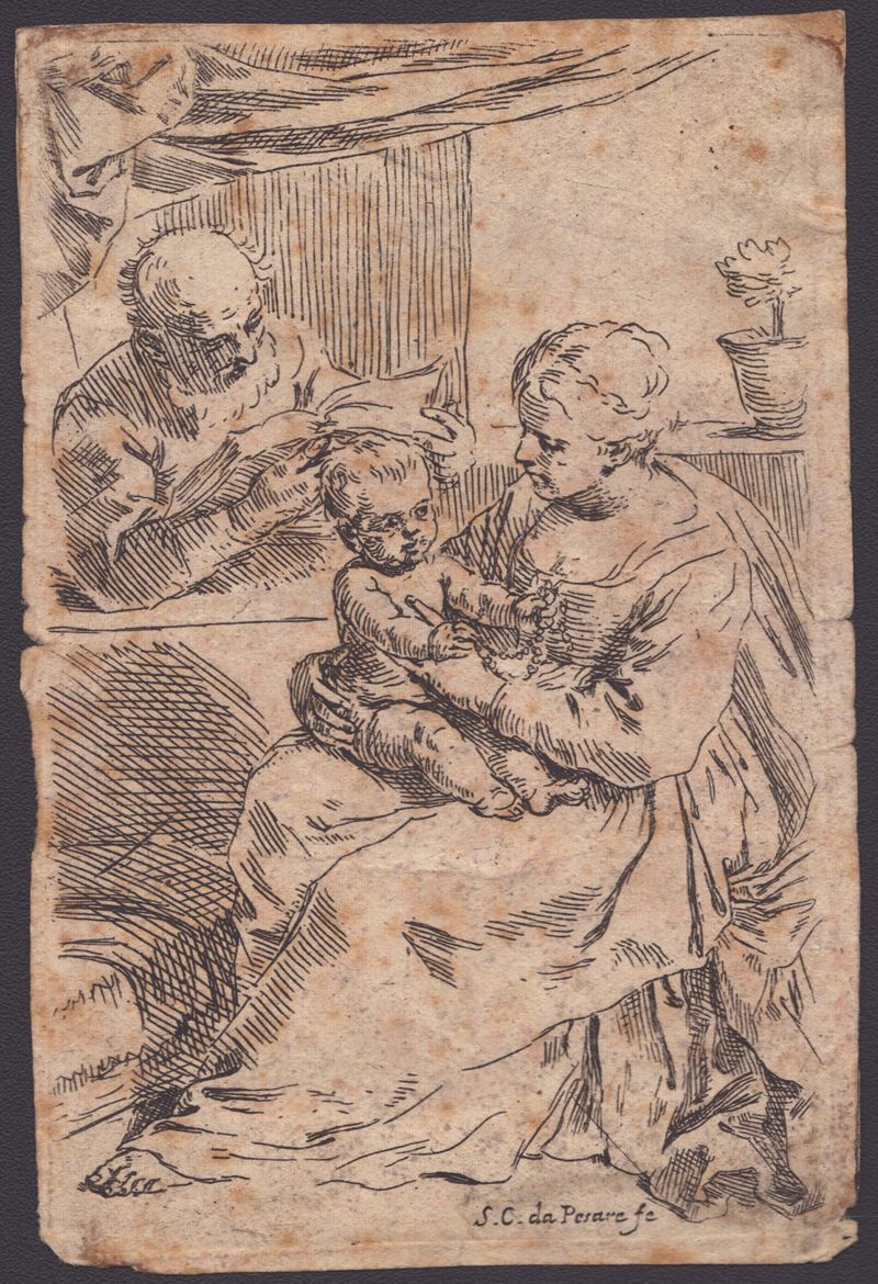 Simone Cantarini il Pesarese - Sacra Famiglia