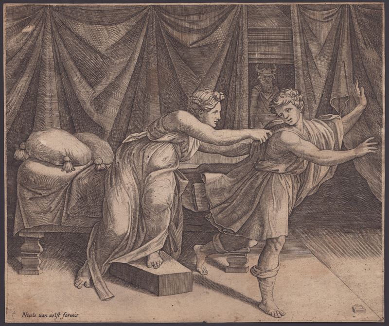 Marcantonio Raimondi - Giuseppe e la Moglie di Putifarre