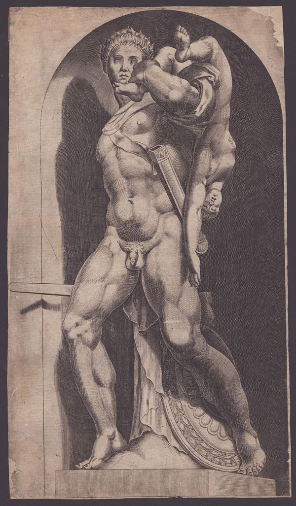 Cornelis   Cort - Atreus Farnese da "Speculum Romanae Magnificentiae"