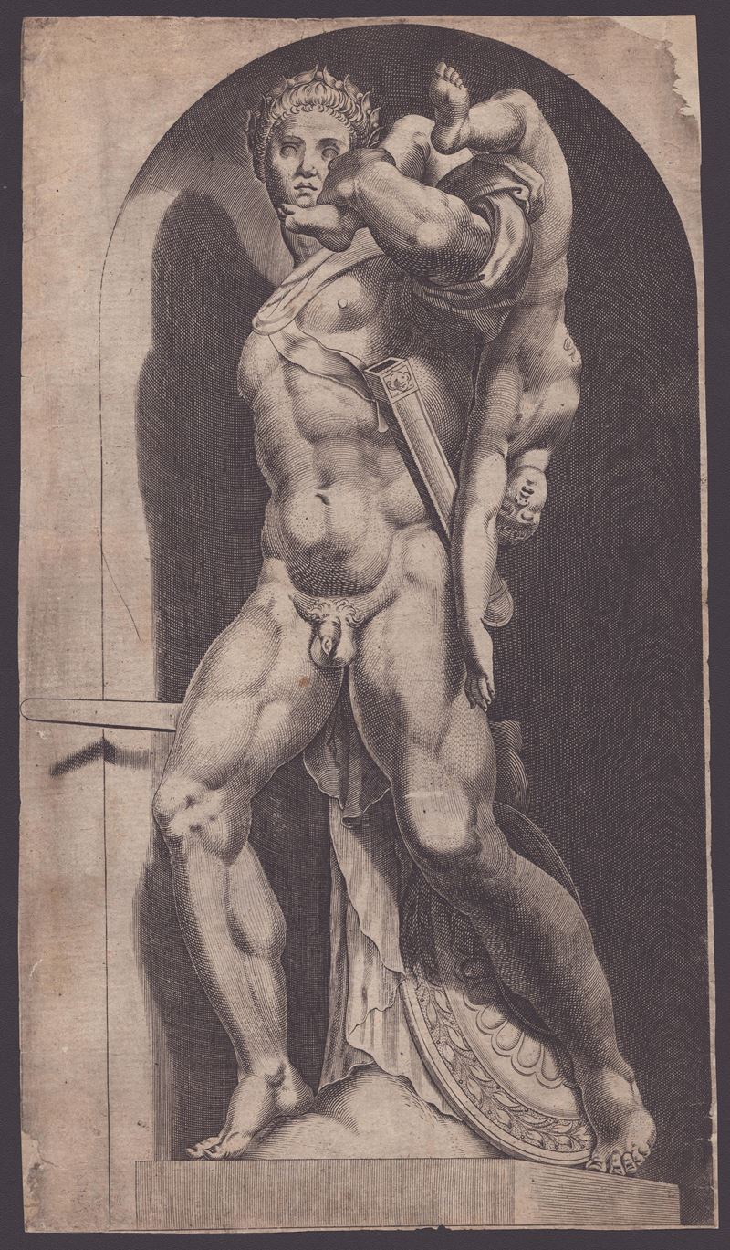 Cornelis Cort - Atreus Farnese da "speculum Romanae Magnificentiae"