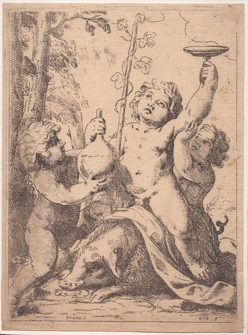 Girolamo Scarsello - Baccanale con Tre Putti