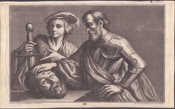 Giovanni Antonio Lorenzini - Davide e Saul con la testa di Golia