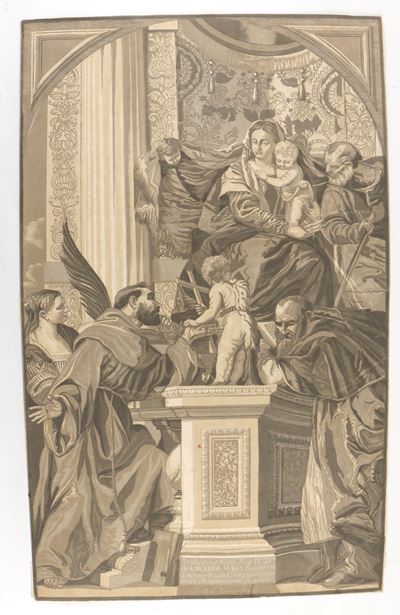 La Sacra Famiglia con Quattro Santi