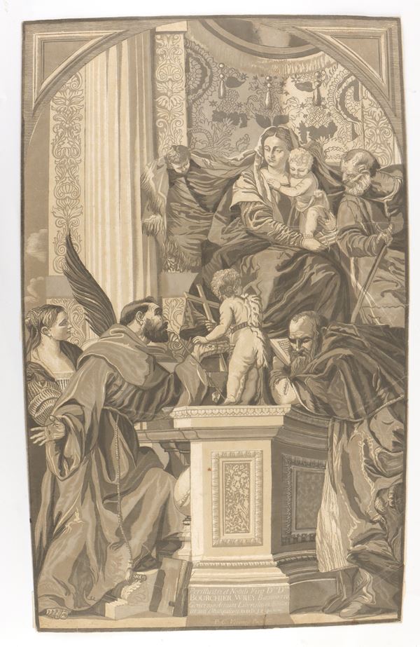 John Baptist Jackson - The Holy Family with four Saints