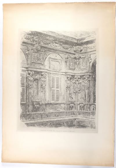 Cortile D'onore del Palazzo Marino a Milano