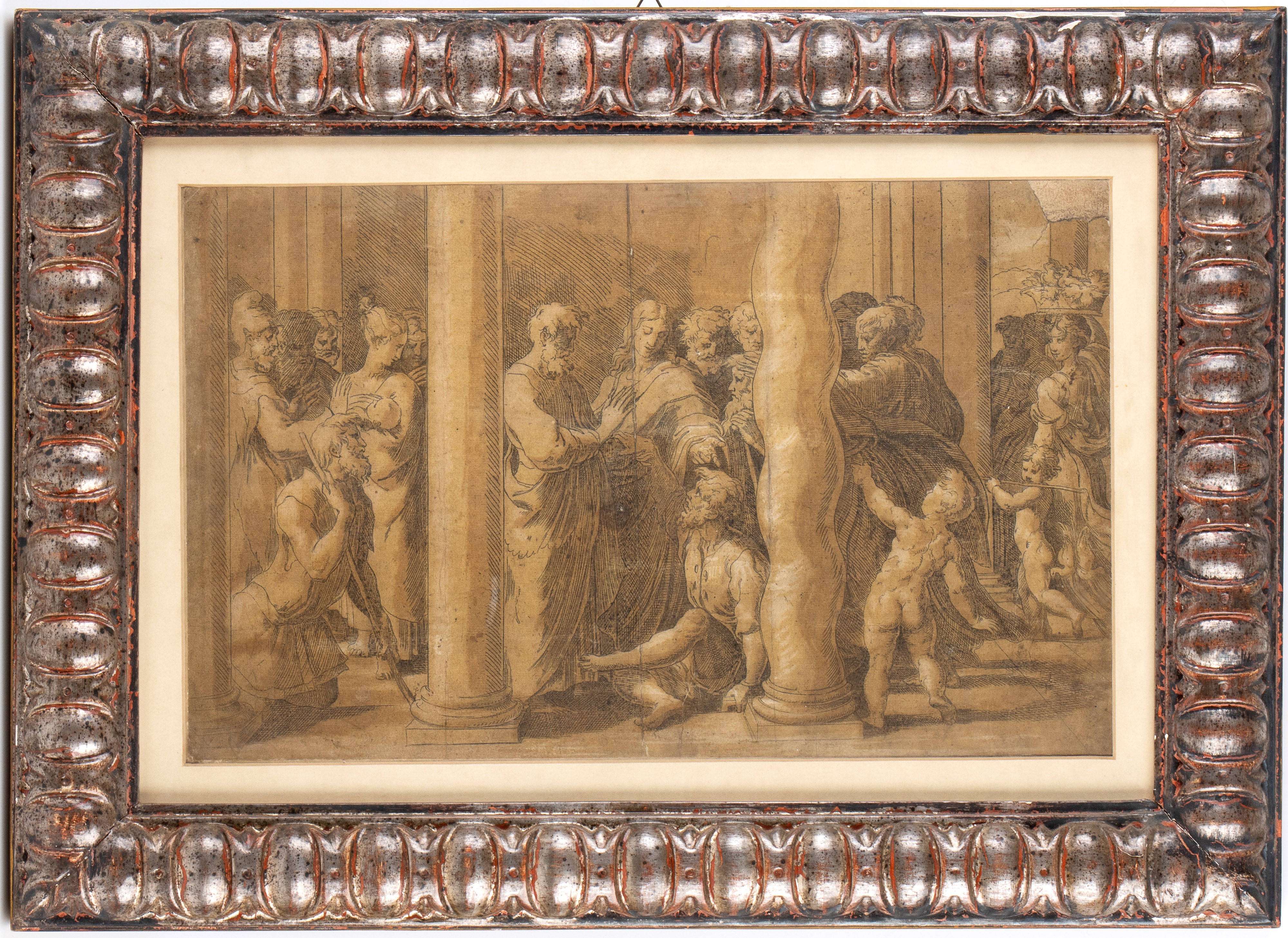 Girolamo Francesco Maria Mazzola Detto il Parmigianino - Pietro e Giovanni Guariscono gli Infermi...