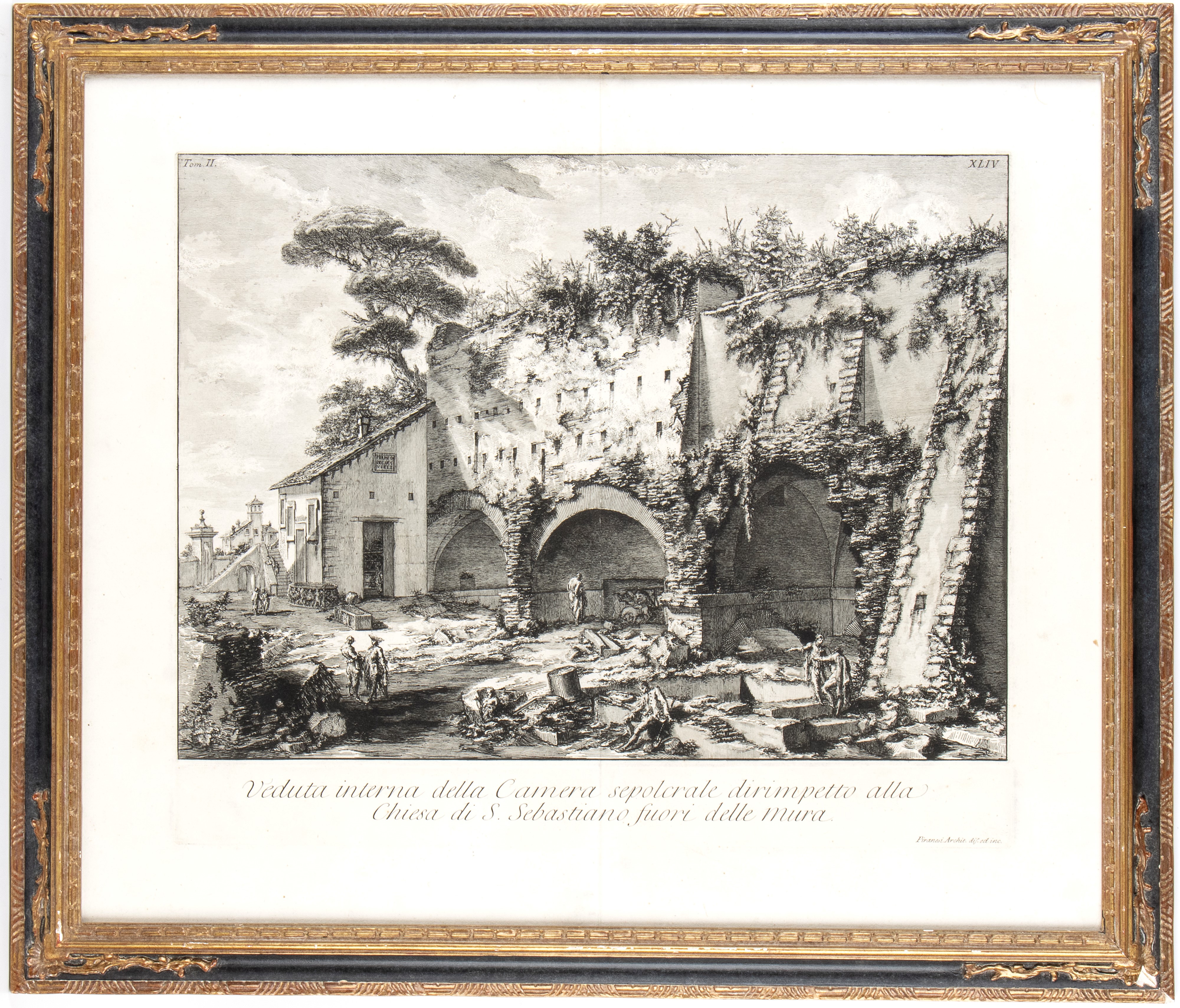 Giovanni Battista Piranesi - Veduta Interna della Camera Sepolcrale Dirimpetto alla Chiesa di S. ...