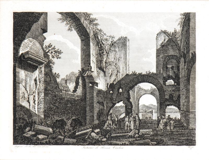 Luigi Rossini - Interno di Roma Vecchia