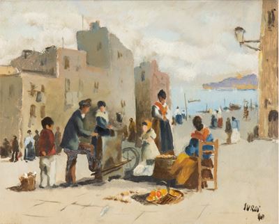 Veduta Marina con Porto