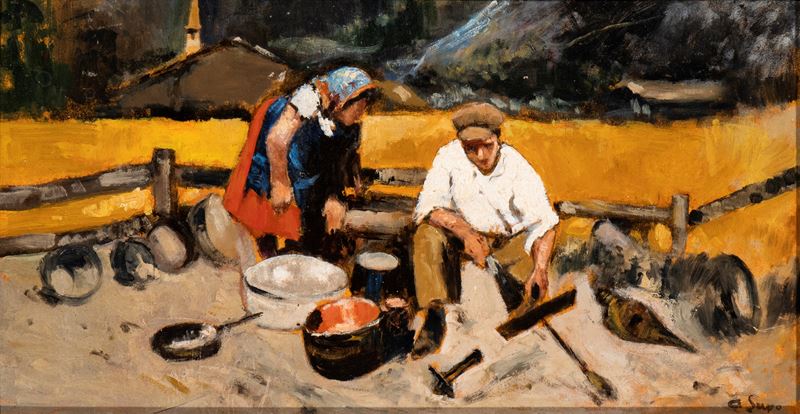 Alessandro Lupo - Fabbro con Contadina