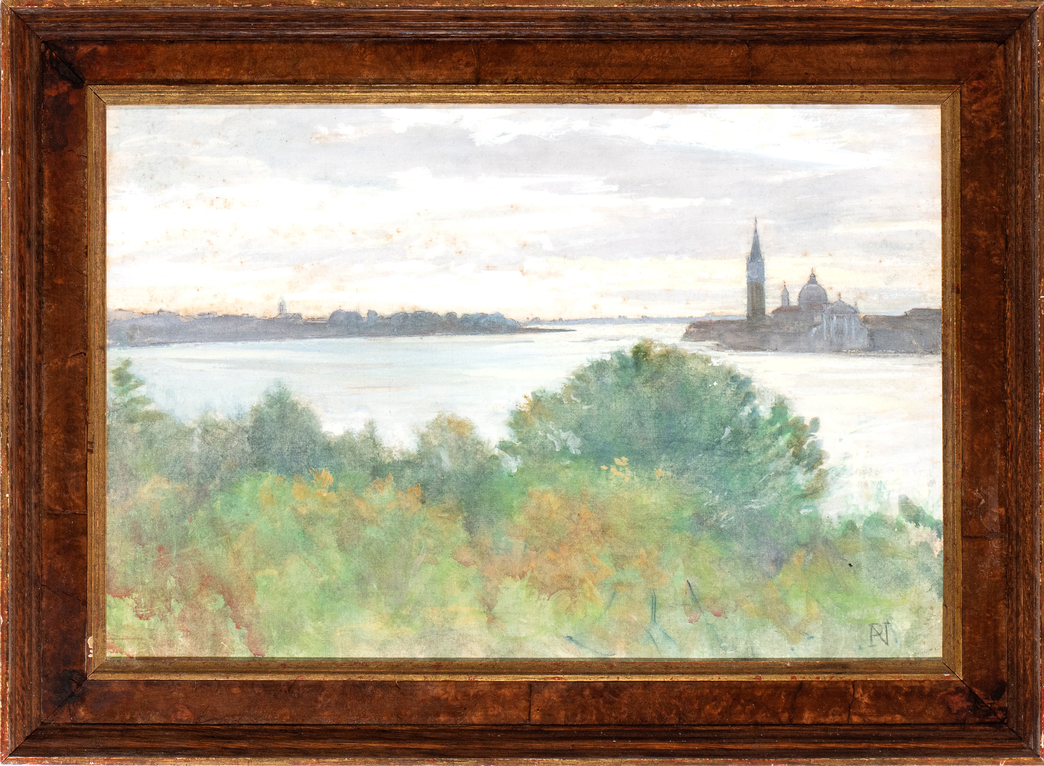 Napoleone Parisani - Laguna Veneta con Veduta di San Marco