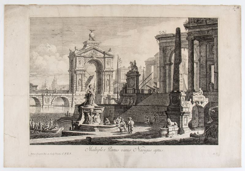 Pietro Gaspari - Multiplex Portus Varas Navigiis Aptus