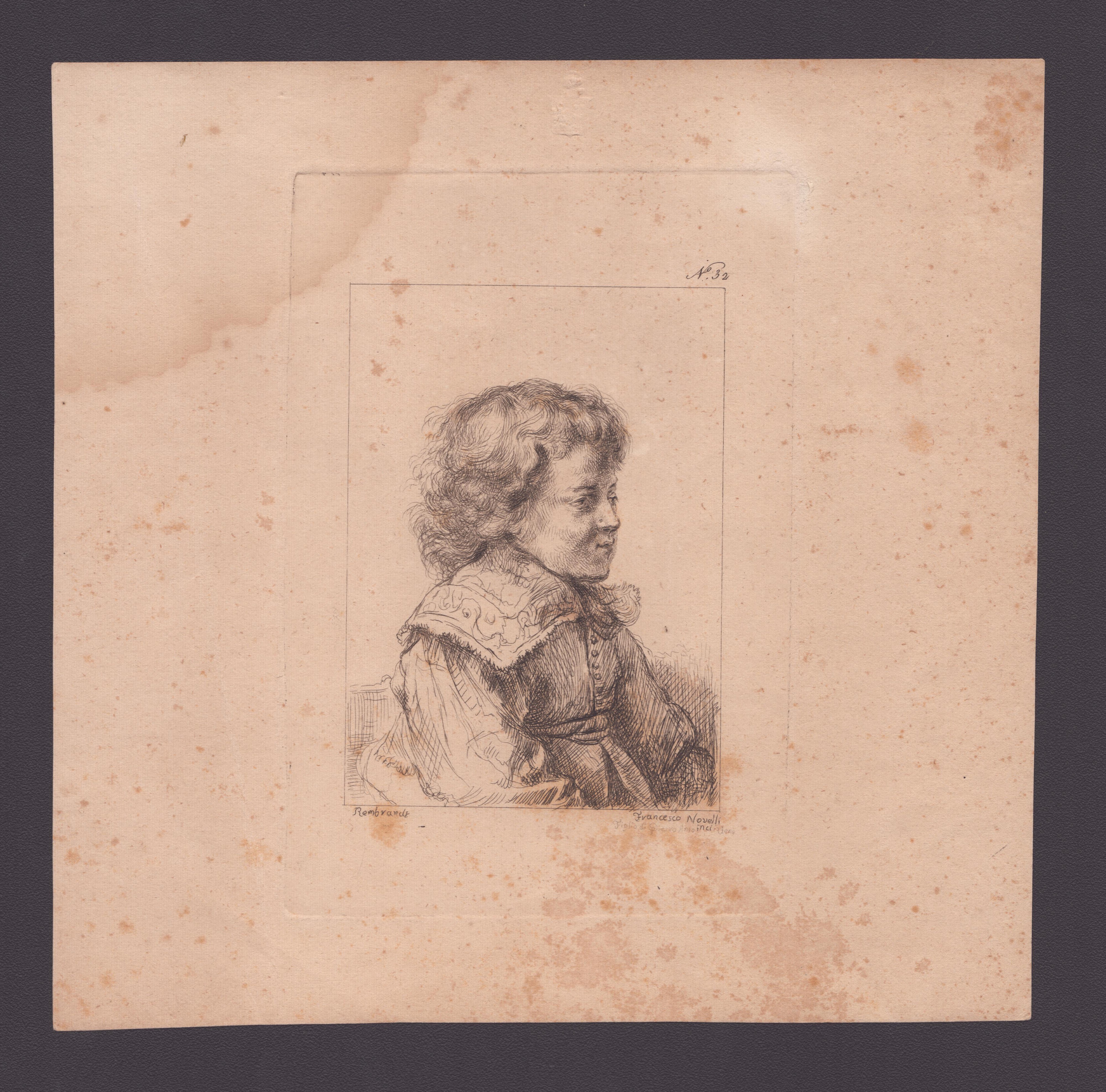 Francesco Novelli - 4 Incisioni da Rembrandt