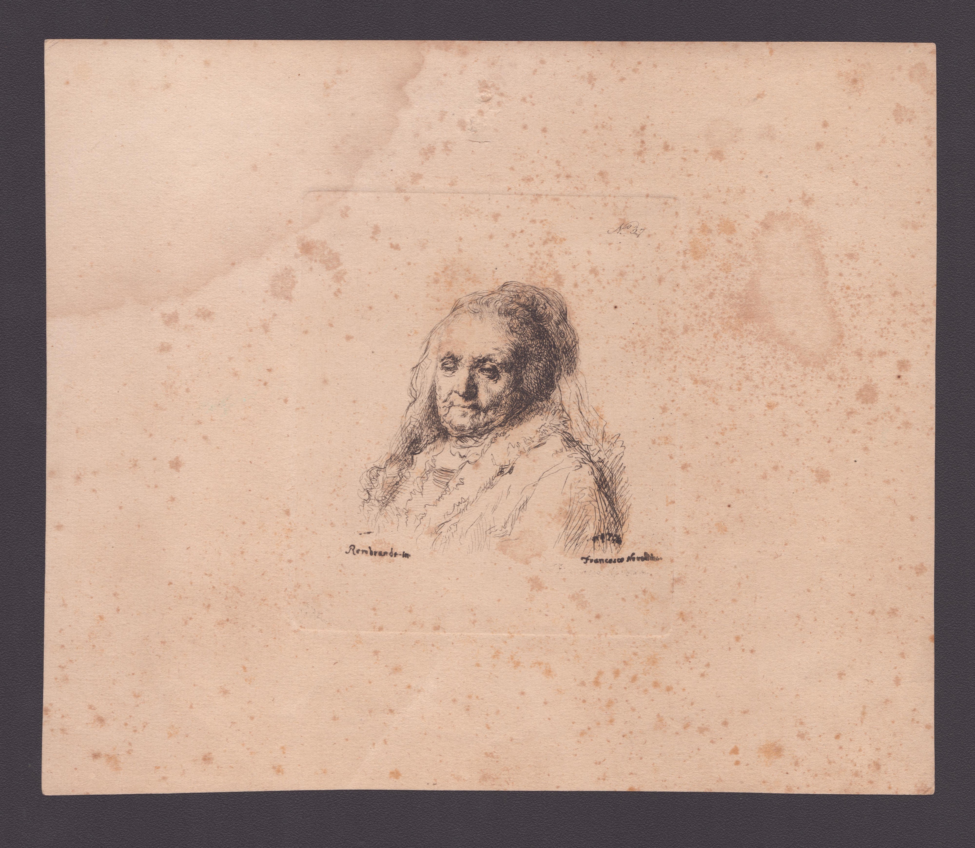 Francesco Novelli - 4 Incisioni da Rembrandt