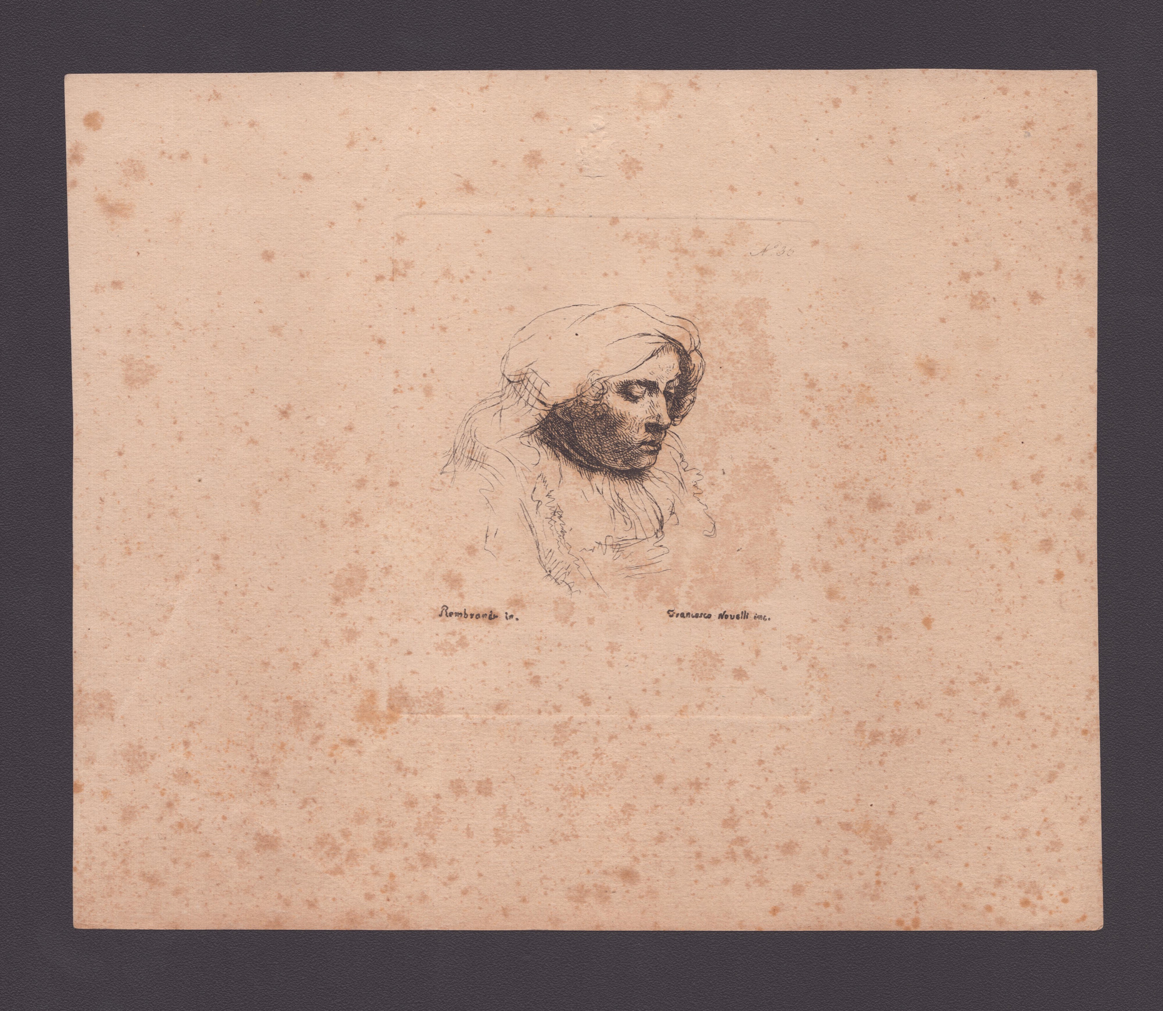 Francesco Novelli - 4 Incisioni da Rembrandt