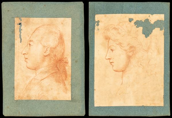 Man in profile | Woman in profile