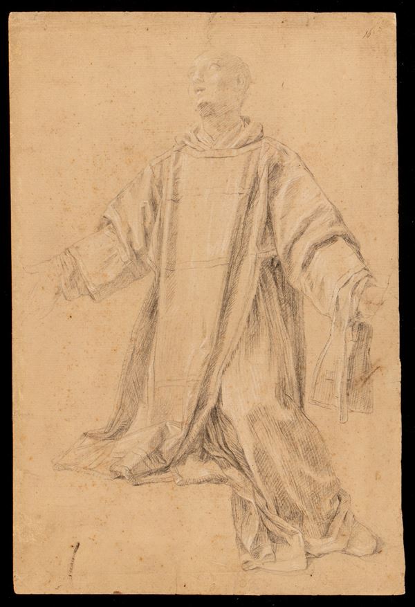 Study for a kneeling figure (Santo Stefano?)