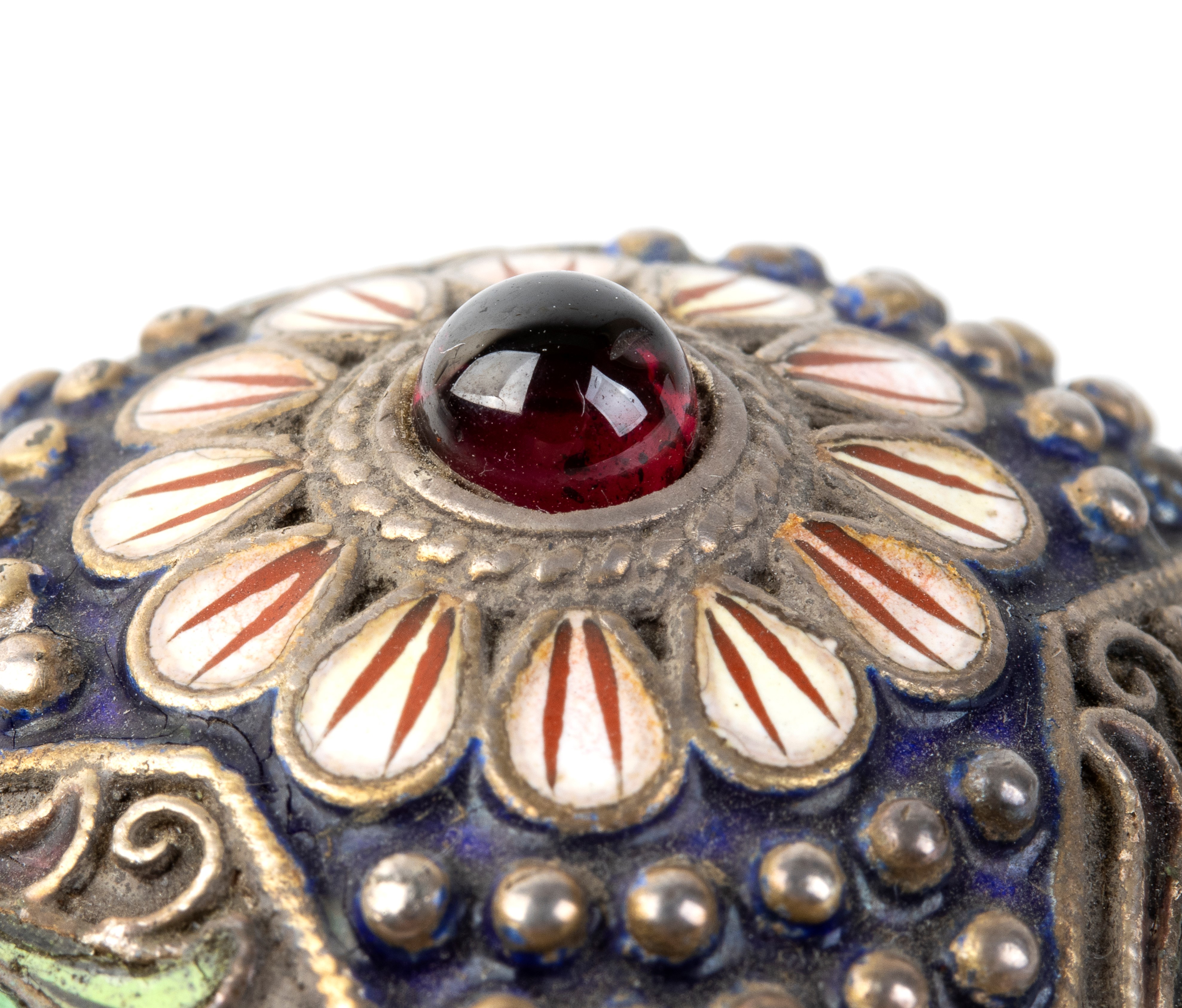 Uovo in Argento e Smalti Cloisonnè