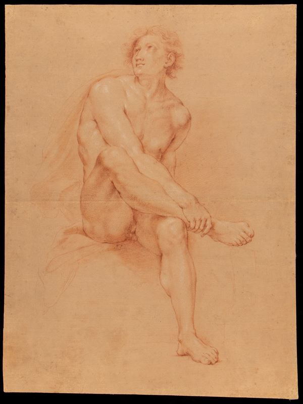 Study for a seated male nude