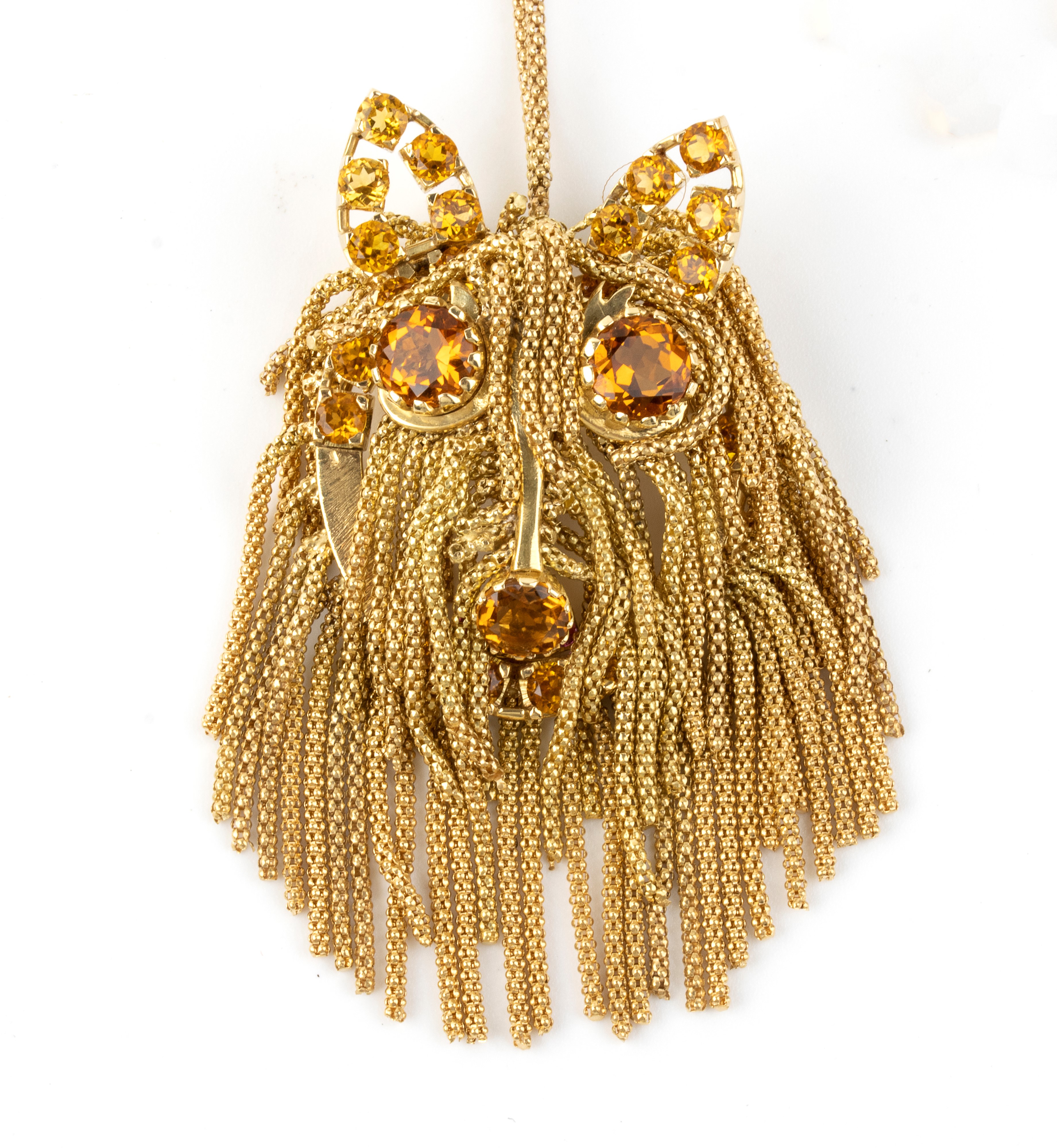 Girocollo con pendente oro a forma di cane