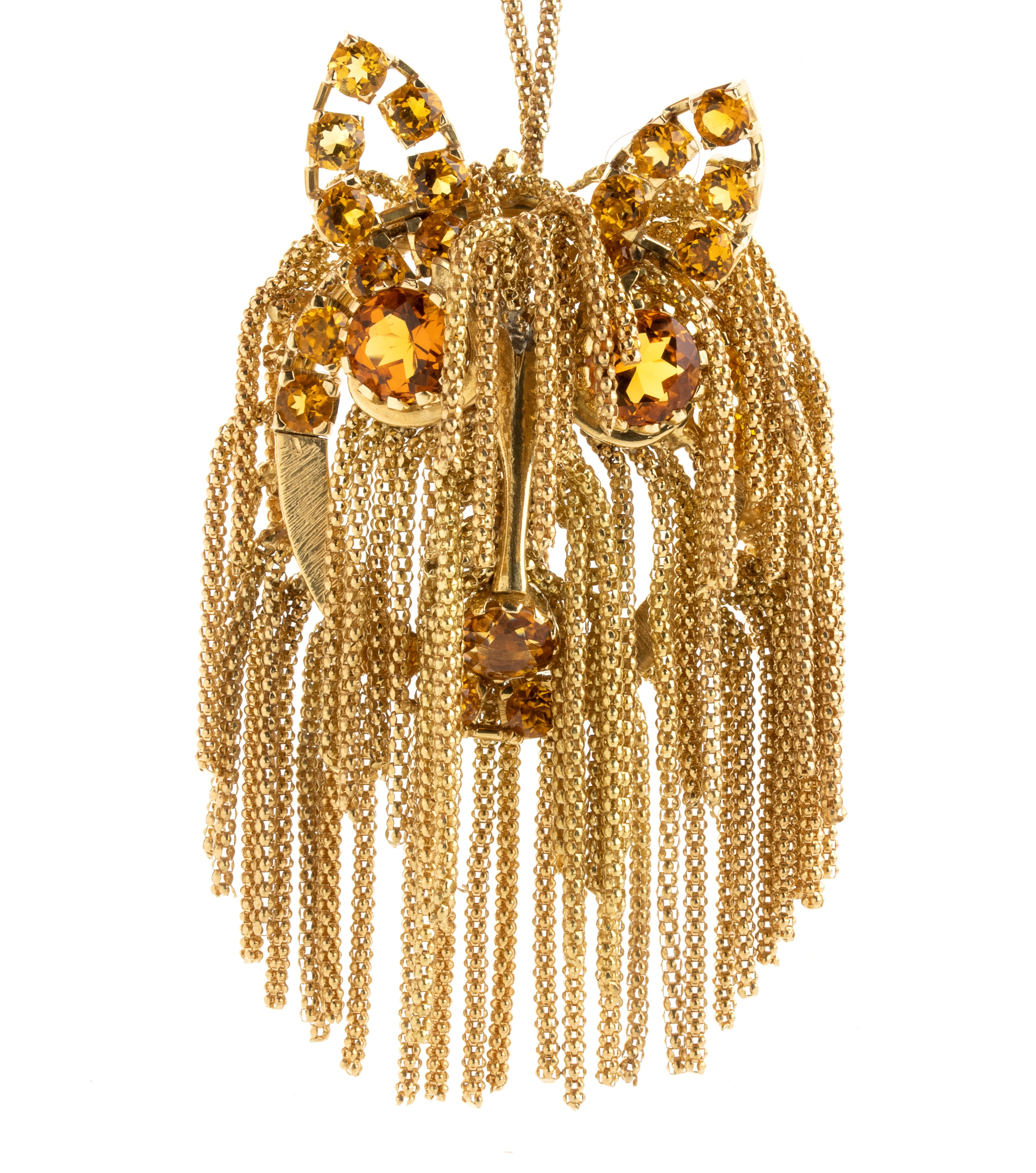 Girocollo con pendente oro a forma di cane