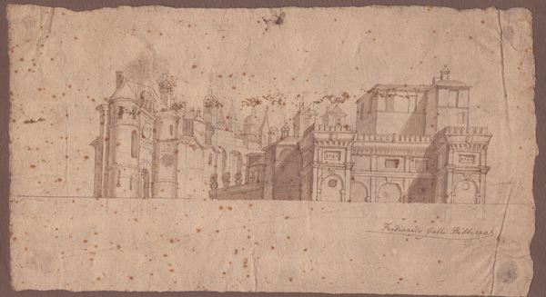 Ferdinando Galli Bibbiena - Walls of a city