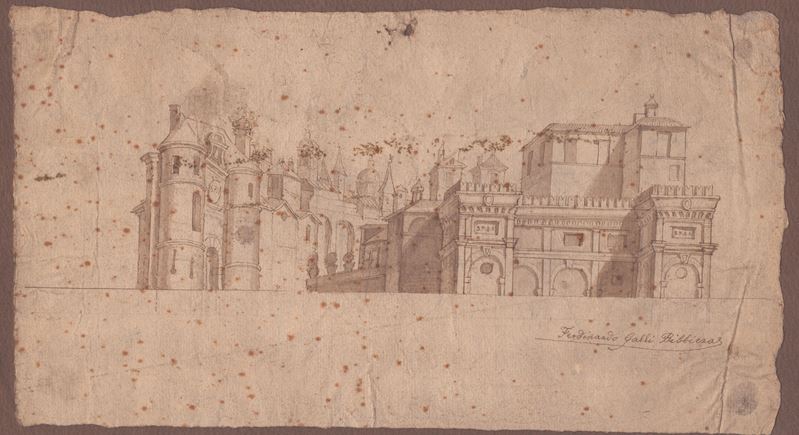 Ferdinando Galli Bibbiena - Mura di una Città