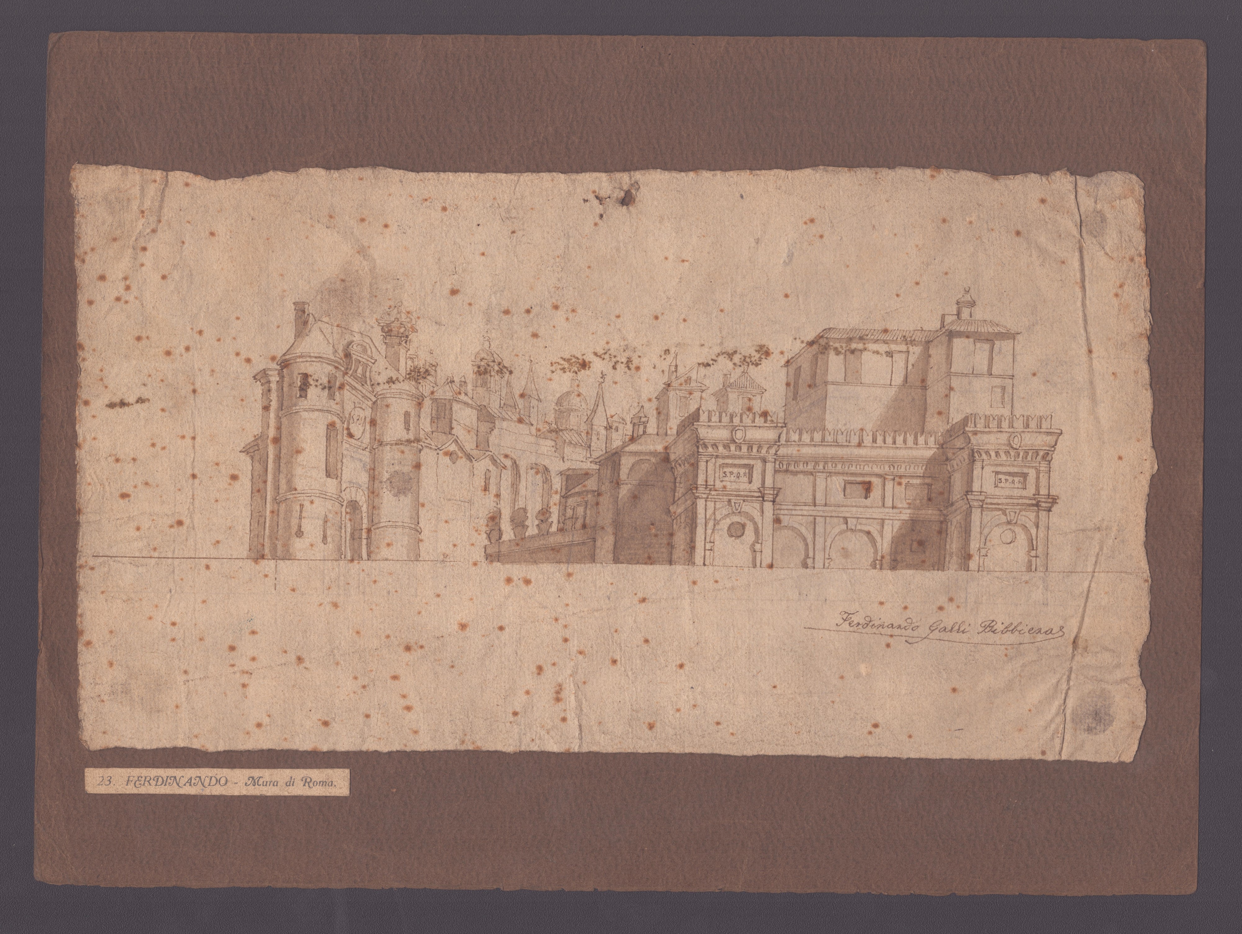 Ferdinando Galli Bibbiena - Mura di una Città