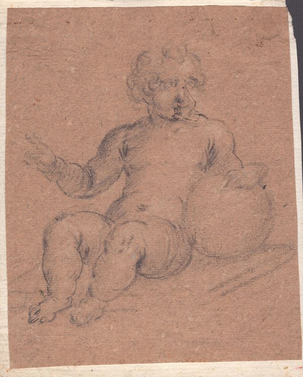 Infant Jesus holding a globe