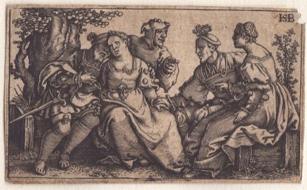 Hans Sebald Beham - The two couples and the fool