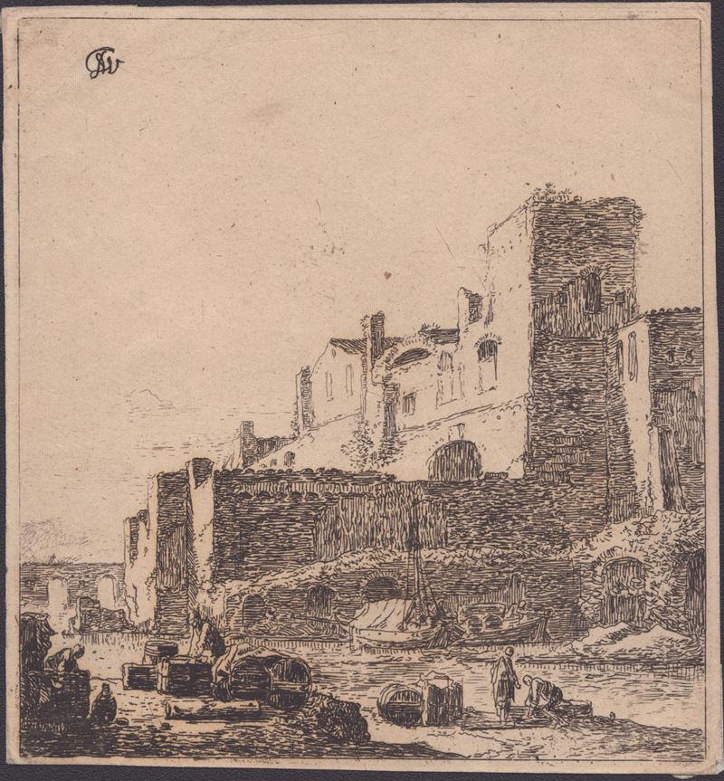 Thomas Wijck - Paesaggio Mediterraneo