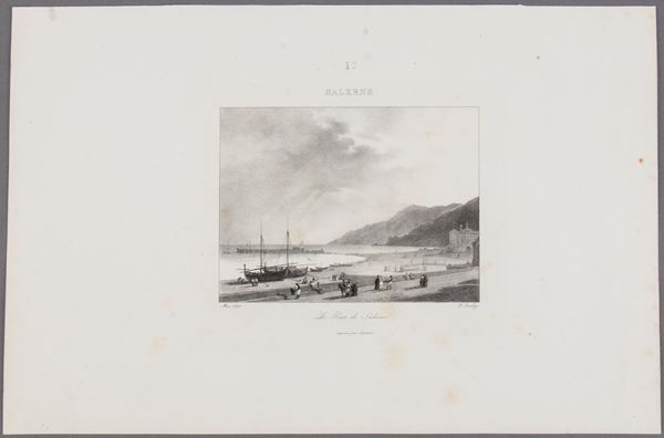 Jean Baptiste Isabey - Le Port de Salerne