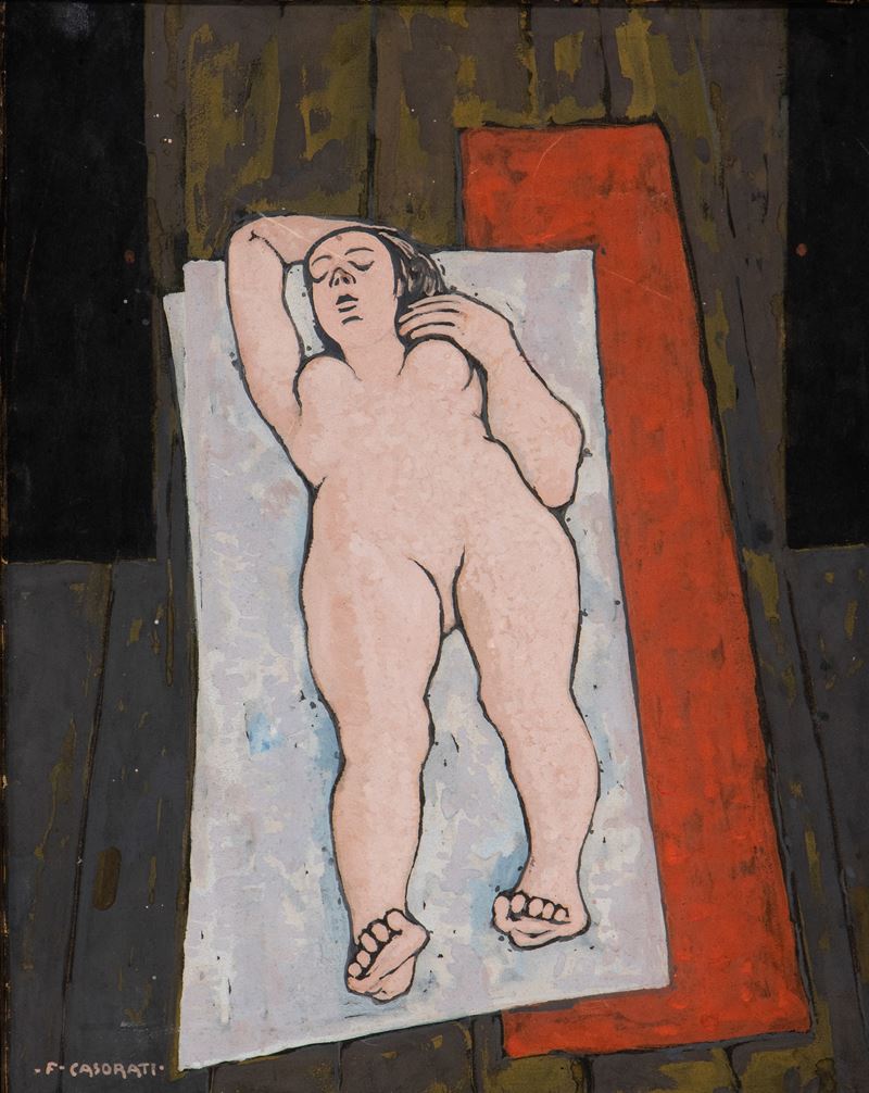 Felice Casorati - Nudo di Scorcio
