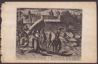 L'incontro sul Ponte Rotto da "la Guerra dei Romani Contro i Batavi"