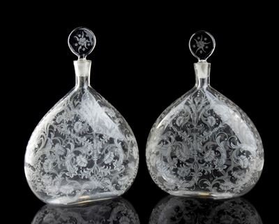 Coppia di Decanter in Vetro di Murano