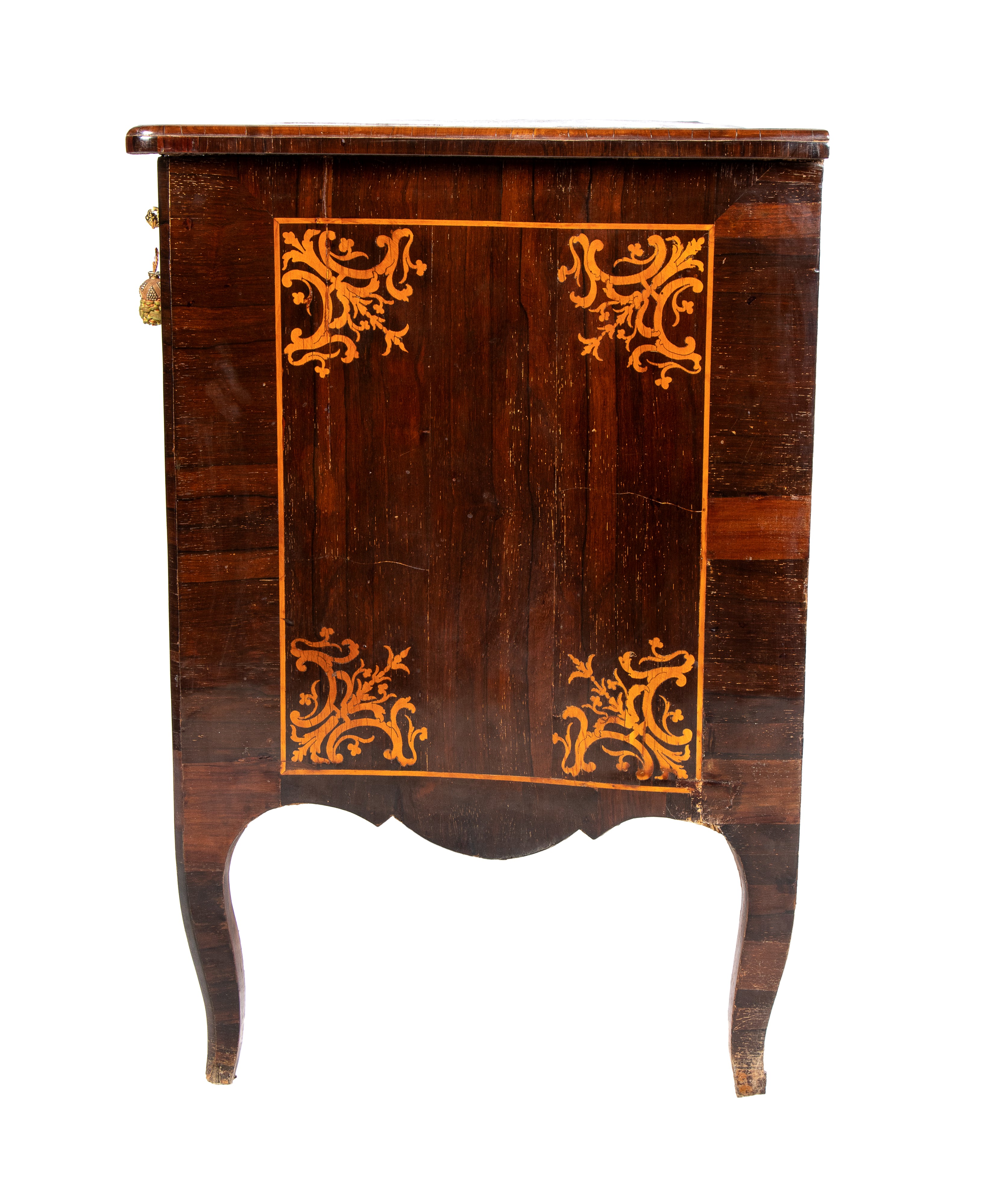 Como italiano in palissandro intarsiato