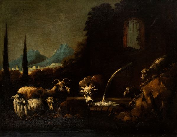 AMBITO DI DOMENICO BRANDI - A bucolic scene